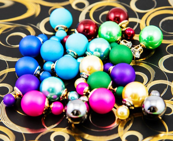 Серьги шарики Mise en Dior цвет в ассортименте