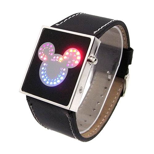 Светодиодные часы Mickey Mouse